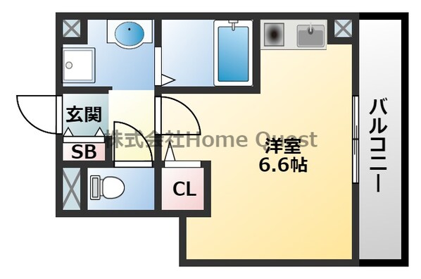 クレスト八尾の物件間取画像